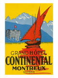 Travel Poster, Montreux, Switzerland Poster
