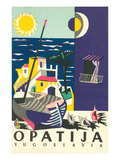 Travel Poster for Opatija, Yugoslavia Posters