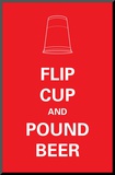 Flip Cup Mounted Print