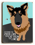 Determine the problems Wood Sign by Ginger Oliphant