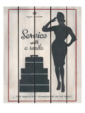 Service with a Smile Giclee Print by Hope Smith