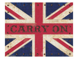 Carry on Union Jack Reproduction procédé giclée par Sam Appleman
