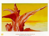 red tree, yellow sky Posters by Georgia O´Keeffe