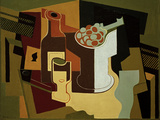 Bouteille et Compotier (Bottle and Fruit Bowl), 1920 Giclee Print by Juan Gris