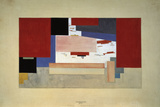 Suprematism (Sketch for a Curtain), 1919 Premium Giclee Print by El Lissitzky