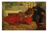 Le Peignoir Rouge (The Red Dressing Gown), 1898 Premium Giclee Print by Edouard Vuillard