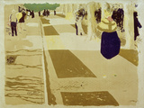 L'Avenue (The Street), 1897-98 Giclée-Druck von Edouard Vuillard