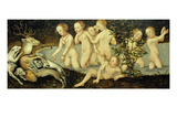 Diana and Actaeon, c. 1550 Premium Giclee Print by Lucas Cranach the Younger