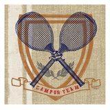 Campus Tennis Team Giclee Print by Sam Appleman