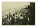 Eastern Front, German Troop Transport During World War I Giclee Print