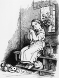 Flinkes Mädchen (Nimble Girl) Giclee Print by Ludwig Richter