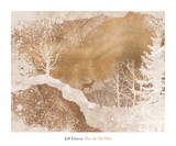 Deer In The Mist Print by Jeff Friesen