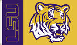 NCAA Louisiana State Tigers Flag with Grommets Novelty