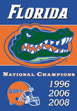 NCAA Florida Gators 2-Sided Championship Years Banner with Pole Sleeve Wall Scroll
