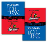 NCAA Kentucky - Louisville 2-Sided House Divided Rivalry Banner Wall Scroll