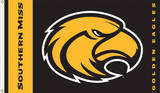 NCAA Southern Miss Golden Eagles Flag with Grommets Novelty