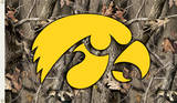 NCAA Iowa Hawkeyes Camo Flag with Grommets Novelty