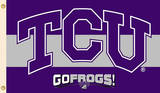 NCAA Texas Christian Horned Frogs Flag with Grommets Novelty