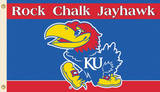NCAA Kansas Jayhawks Flag with Grommets Novelty