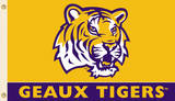 NCAA Louisiana State Tigers Flag with Grommets Novelty
