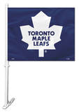 NHL Toronto Maple Leafs Car Flag with Wall Bracket Novelty