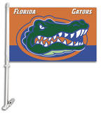 NCAA Florida Gators Car Flag with Wall Bracket Novelty