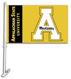 NCAA Appalachian State Car Flag with Wall Bracket Novelty