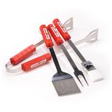 NCAA Wisconsin Badgers Four Piece Stainless Steel BBQ Set Novelty