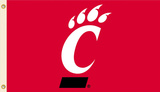 NCAA Cincinnati Bearcats Flag with Grommets Novelty