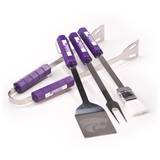 NCAA Kansas State Wildcats Four Piece Stainless Steel BBQ Set Novelty