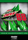 Nascar Dale Jr. 88 Mtn. Dew 2-Sided House Banner Wall Scroll