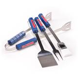 NCAA Mississippi Rebels Four Piece Stainless Steel BBQ Set Novelty
