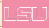 NCAA Louisiana State Tigers Pink Design Flag with Grommets Novelty