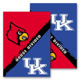 NCAA Kentucky - Louisville 2-Sided House Divided Rivalry Garden Flag Novelty