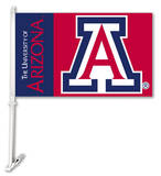 NCAA Arizona Wildcats Car Flag with Wall Bracket Novelty