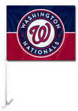 MLB Washington Nationals Car Flag with Wall Bracket Novelty