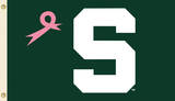 NCAA Michigan State Spartans Pink Design Flag with Grommets Novelty