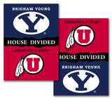 NCAA BYU - Utah 2-Sided House Divided Rivalry Banner Pergaminho de parede NCAA BYU - Utah 2-Sided House Divided Rivalry Banner Pergaminho de parede