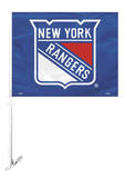 NHL New York Rangers Car Flag with Wall Bracket Novelty