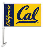 NCAA Cal Berkeley Golden Bears Car Flag with Wall Bracket Novelty