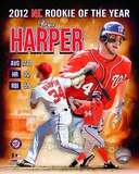 Bryce Harper 2012 National League Rookie of the year Composite Photo
