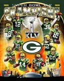Green Bay Packers Super Bowl XLV Champions Composite (Vertical) Photo