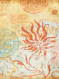 Map Wallflower II Art by Elizabeth Medley