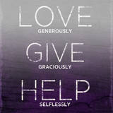 Love, Give, Help (purple) Láminas