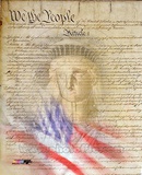 Flag/Constitution Collage Photo