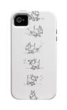 The New Yorker - Dog sits, scratches, barks and sits again - iPhone 4/4s Cover iPhone 4/4S Case by George Booth