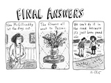 Final Answers - New Yorker Cartoon Premium Giclee Print by Roz Chast