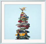 Super Hero High Performance Stack Framed Giclee Print by Dickinson Jeremy