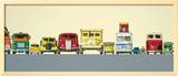 Truck Park Framed Giclee Print by Dickinson Jeremy