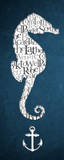 Bath Seahorse I Poster by Elizabeth Medley